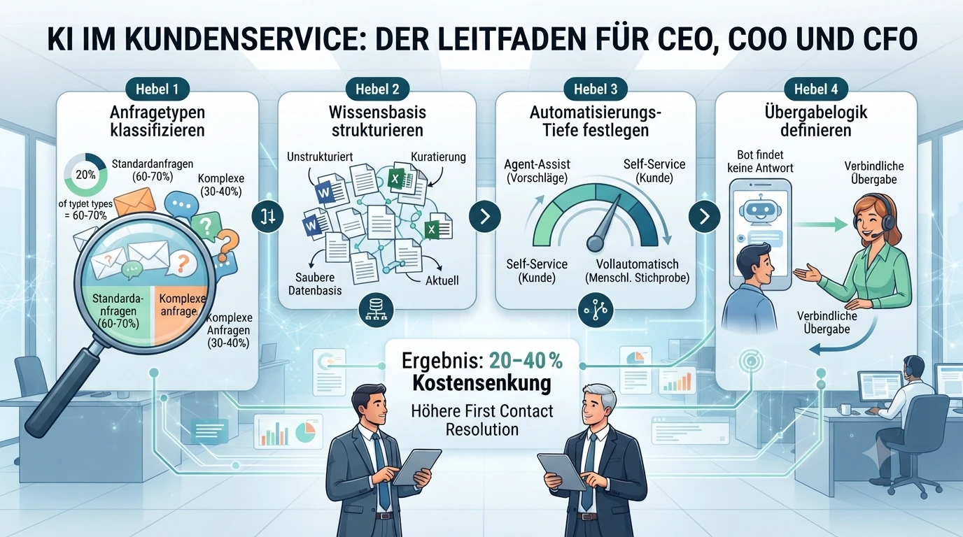 KI im Kundenservice: Der Leitfaden für CEO, COO und CFO