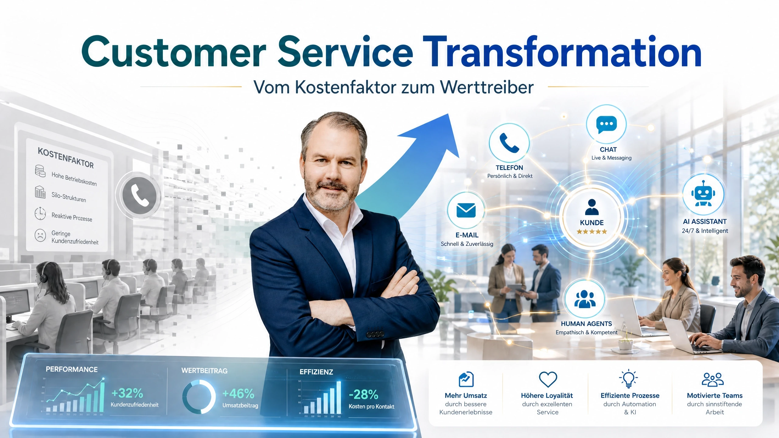 Customer Service Transformation: vom Kostenfaktor zum Werttreiber